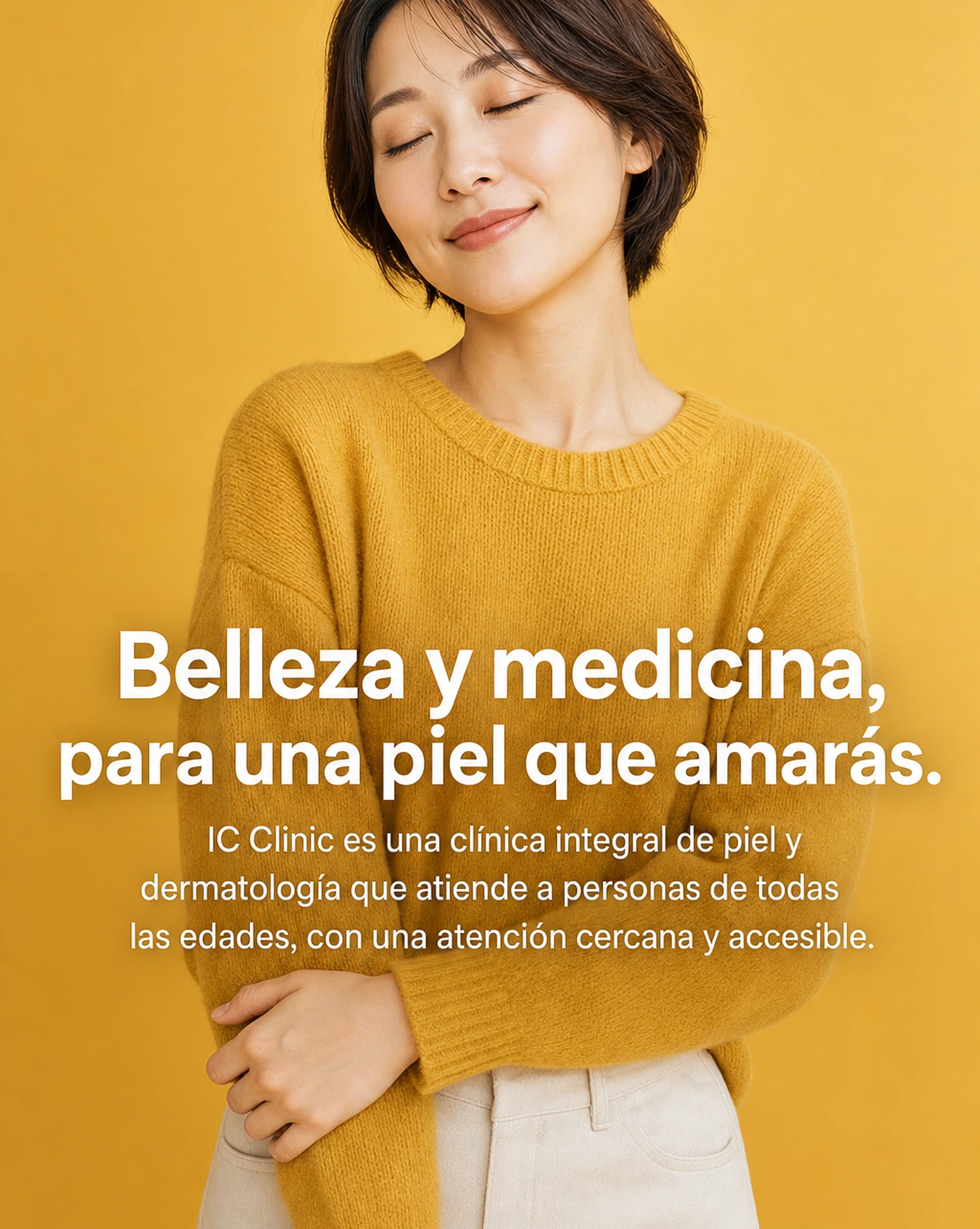 Piel que cuidas con cariño, a través de la estética y la medicina. IC Clinic es una clínica especializada integral en piel y dermis, a la que cualquier persona —independientemente de su edad o sexo— puede acudir con confianza.
