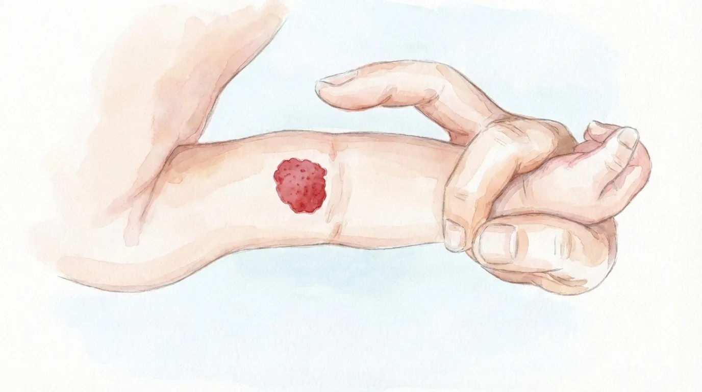 いちご状血管腫のイラスト