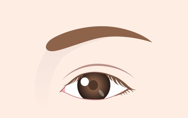 Normal eyelid opening