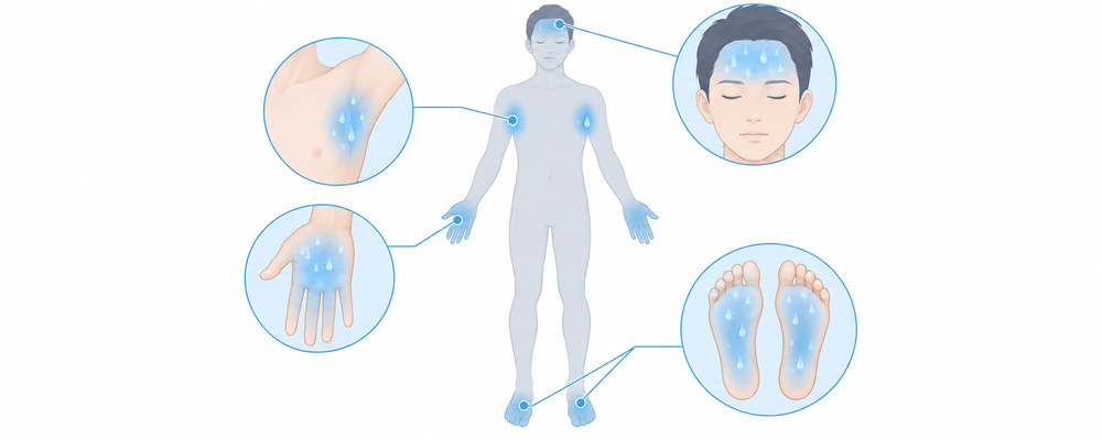 Focal hyperhidrosis